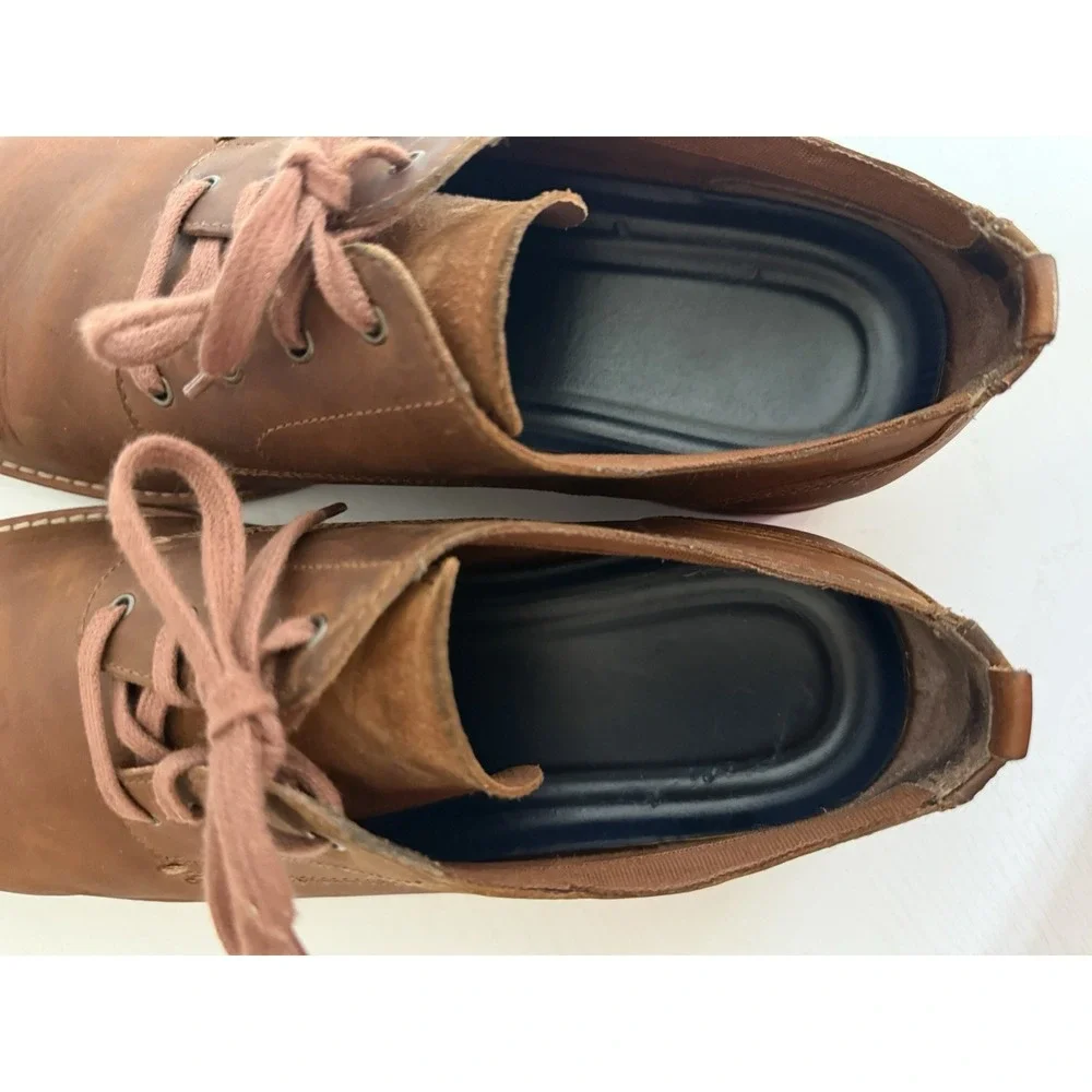 Cole Haan Feathercraft Grand Blucher Mens Shoes 11.5 Brown Leather Oxford C29703
